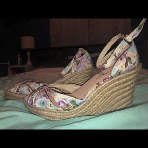 EUC Christian Soriano for Payless Floral Wedge